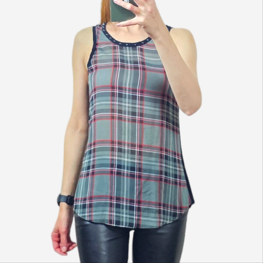 Express Plaid Tank Top XS